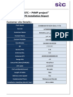 "STC - PTMP Project": Cpe Installation Report Customer Site Details