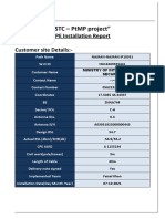 "STC - PTMP Project": Cpe Installation Report Customer Site Details