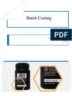 Batch Costing: Prof Sunny Sabharwal Jgbs