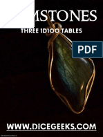 Gemstones Three 1D100 Tables
