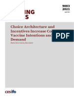 Choice Architecture and Incentives Increase Covid-19 Vaccine Intentions and Test Demand