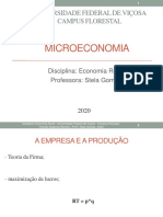 Microeconomia da Produção UFV Campus Florestal