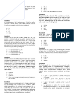 PHYSICAL CHEMISTRY I (100 Items)