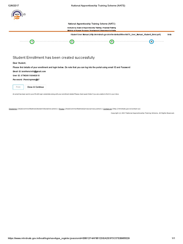 National Apprenticeship Training Scheme (NATS) | PDF