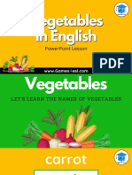 Vegetables in English