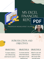 Ms Excel Financial Reports