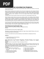 KODE KEHORMATAN PRAMUKA