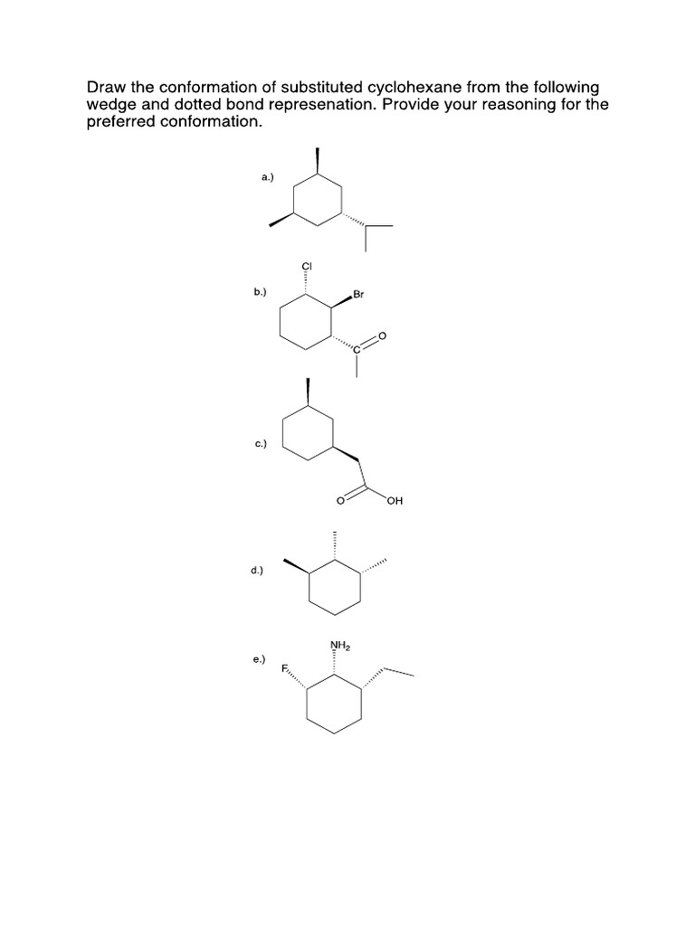 Chair Conformation Question | PDF