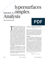 Jacobowitz H - Real Hypersurfaces and Complex Analysis