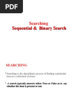 Sequential & Binary Search