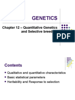 GENETICS Chapter 13-14 - Quatitative Genetics 1-2