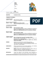 Currículo para Comissários - Modelo 1 (Português)