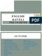 English 4level1: Pre-Starter