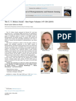 ISPRS Journal of Photogrammetry and Remote Sensing: Derek Lichti (Editor-in-Chief)