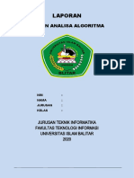 Laporan: Desain Analisa Algoritma