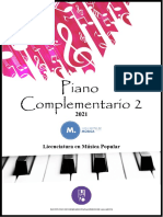Cuadernillo Piano Complementario 2 2021 - Lic. Música Popular - Iupa