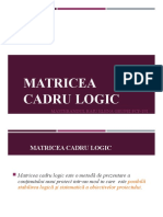 Matricea Cadru Logic