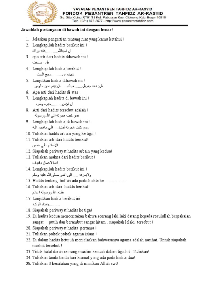 Mengenal Puasa Lebih Dekat: Panduan Lengkap Hadits tentang Puasa untuk Siswa Kelas 4 MDA