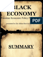 Black Economy: Pakistan Economic Policy Presentation