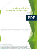 Instituciones Centralizadas Del Estado Dominicano