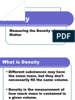 Density: Measuring The Density of Matter