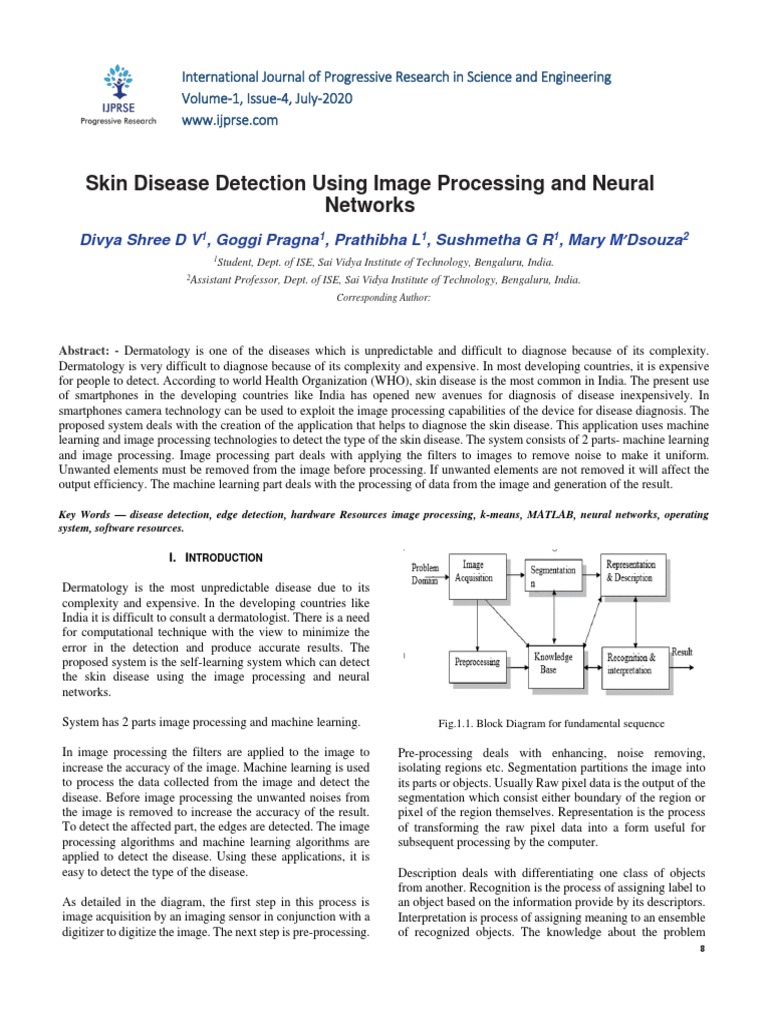 Skin Disease Detection Using Image Processing and Neural Networks | PDF ...