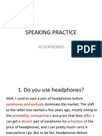 Speaking Headphones