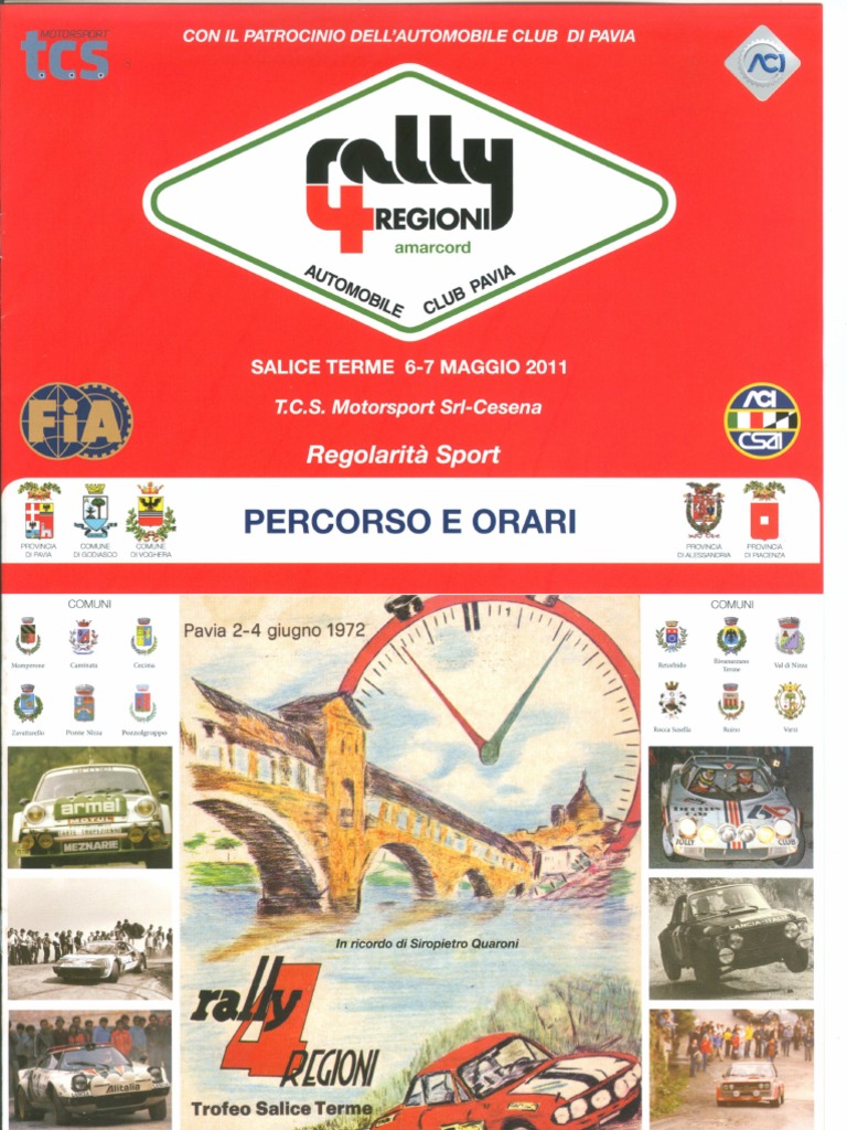 Cartina Rally 4 Regioni 2011 | PDF