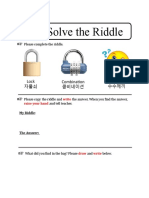 22 Solve The Riddle