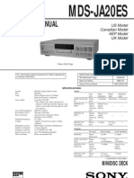 Service Manual: Mds-Ja20Es