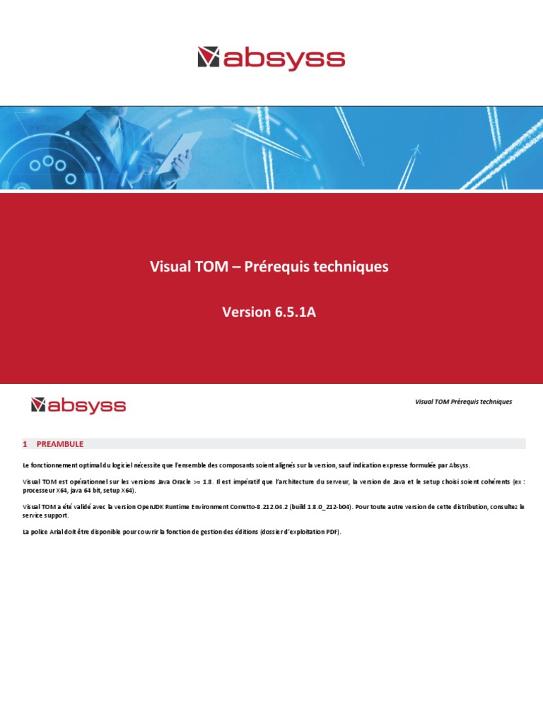 6.5.1-Visual TOM 6.5.1A Prerequis Techniques | PDF | Microsoft Windows ...