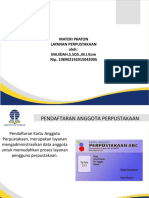 Layanan Perpustakaan Materi Praton