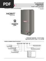 Manejadora - Cba25uh - 018 Al 060 - Lennox - Ficha Tecnica - I Lennox