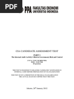 Cia Candidate Assessment Test: Jakarta, 28 January 2012