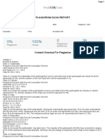 Plagiarism Scan Report: Plagiarism Unique Plagiarized Sentences Unique Sentences