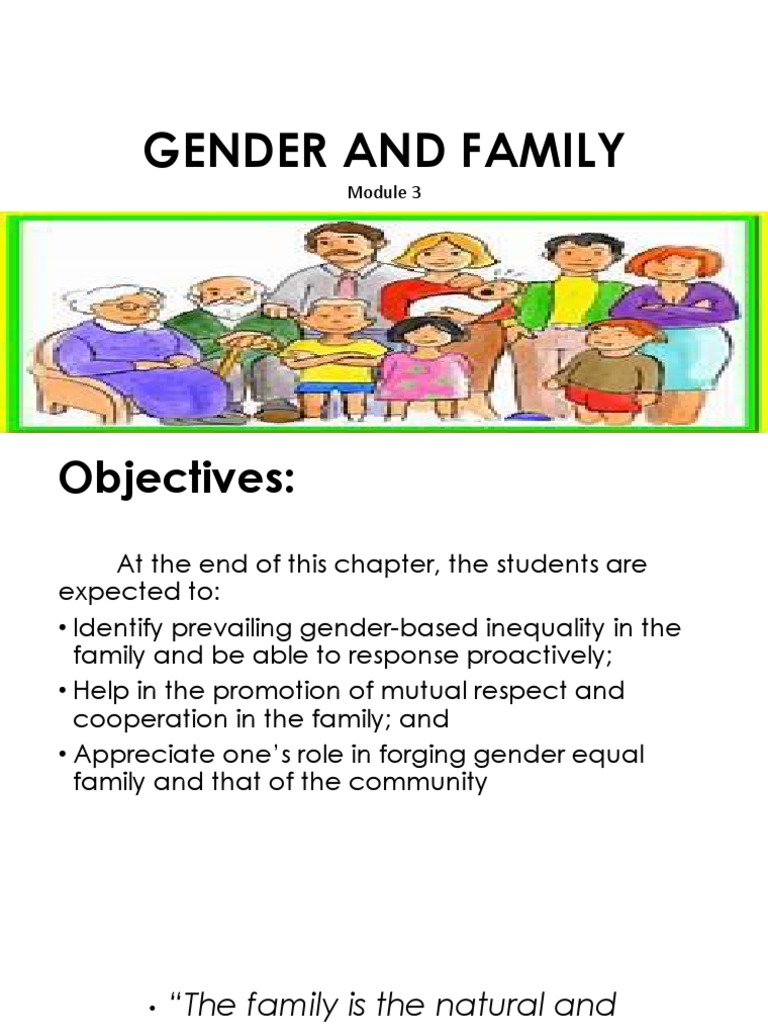 Gender and Family | PDF | Family | Gender Studies