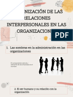 Relaciones humanas en organizaciones