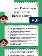 PERATURAN UJIAN BERTULIS BAHASA MELAYU