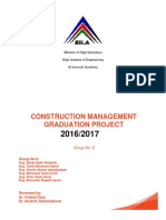 Construction Management Graduation Project: Minister of High Education High Institute of Engineering Al Shorouk Academy