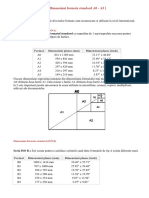 Dimensiuni Standard Hartie