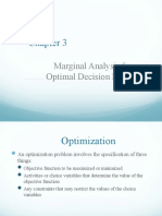 Marginal Analysis For Optimal Decision Making