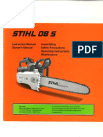 Motosserra Stihl 08s-Manual