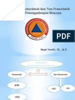 Organisasi Pemerintah Dalam Penangulangan Bencana