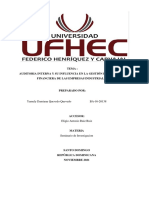 Auditoria Interna y Su Influencia en La Gestión Económica y Financiera de Las Empresas Industriales