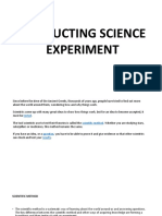 Report On Conducting Science Experiments
