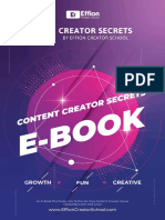 Content Creator Secrets E-book - Volume 01 - By Effion Creator School