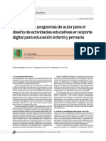 Jclic Y Edilim: Programas de Autor para El Diseño de Actividades Educativas en Soporte Digital para Educación Infantil Y Primaria