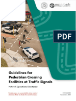 Guidelines For Pedestrian Crossing Facilities at Traffic Signals