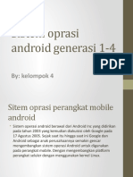 Sistem Oprasi Android Generasi 1-4
