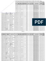 List of Candidates Recommended Provisionally Through 1st Round of Online Counselling For Admission in M.B.B.S., B.D.S. & B.H.M.S.. Course (06.12.2020)